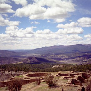Looking Southwest from Chimney Rock, CO 