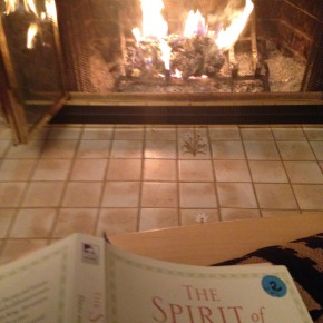 The fire and the book remain after the salon.